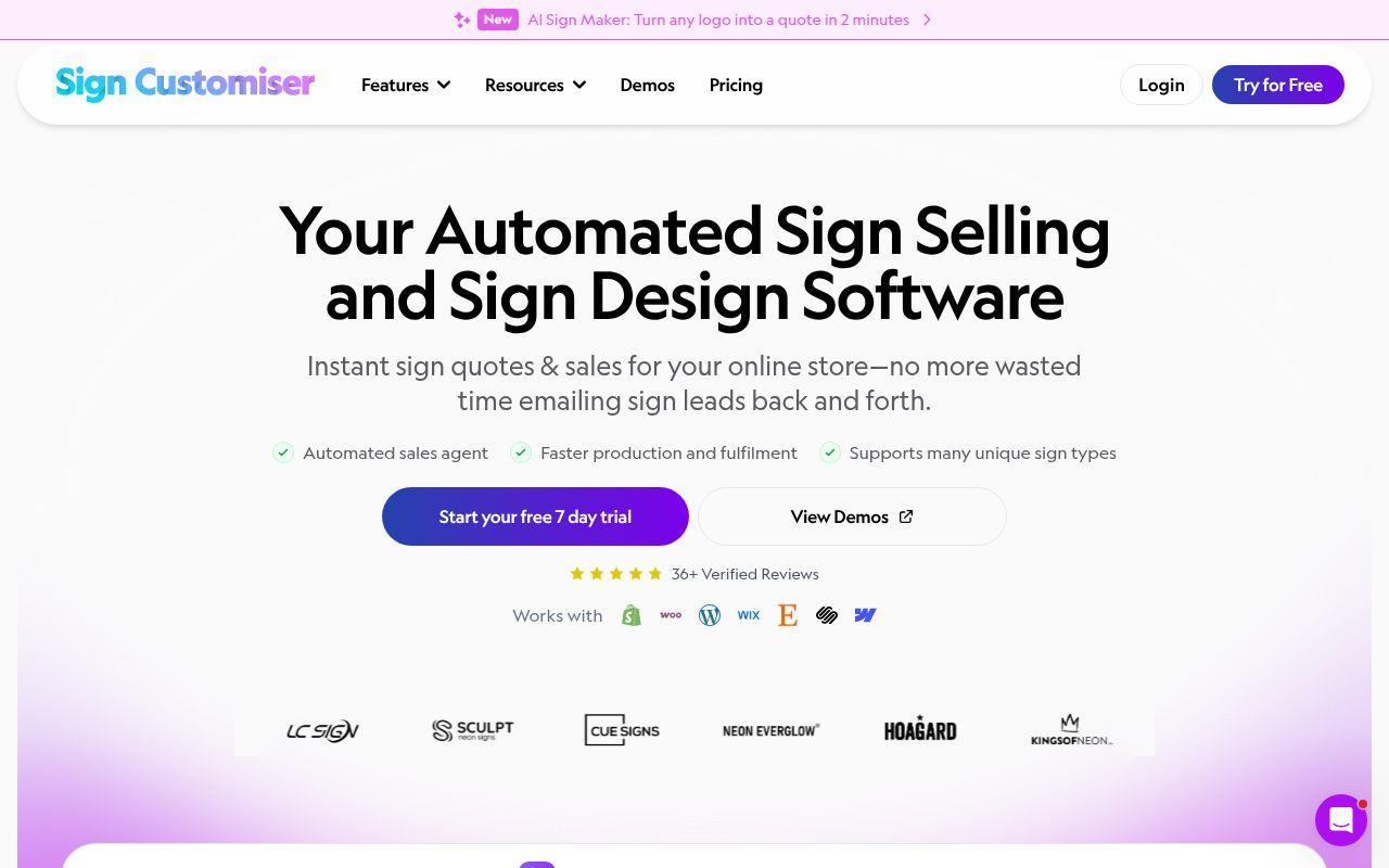 Sign Customiser screenshot